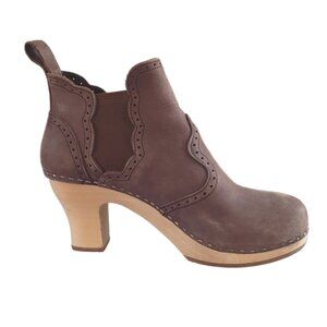 Swedish Hasbeens Brown Heeled Boots